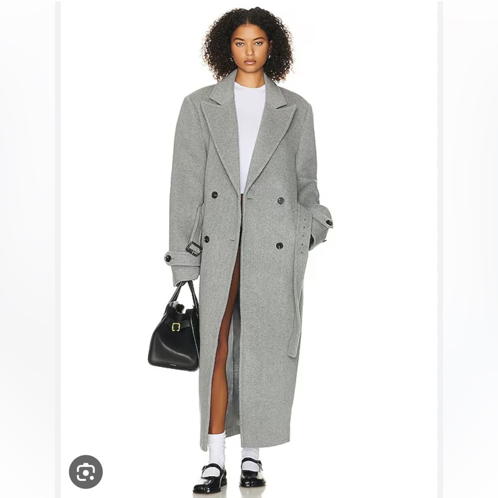 Helsa Grey Long Coat - L/XL